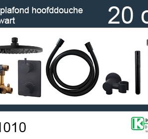 one-pack inbouwthermostaatset rond type 301 MZ (20cm)