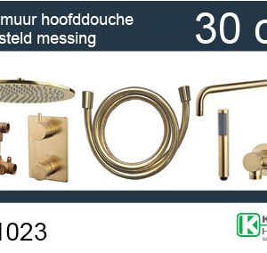 one-pack inbouwthermostaatset rond type 404 GM (30cm)