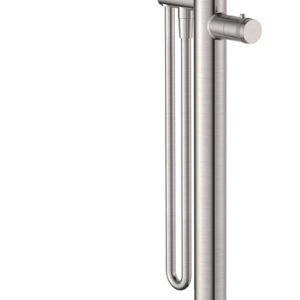 Sphere thermostatische badmengkraan vrijstaand geborsteld staal PVD