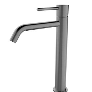 Style XL wastafelkraan hoog gunmetal PVD