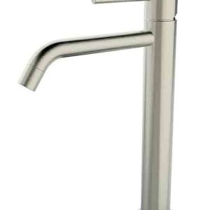 Style XL wastafelkraan hoog geborsteld staal PVD