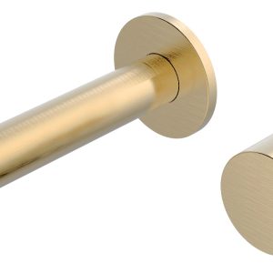 Style wastafelkraan inbouw geborsteld messing PVD