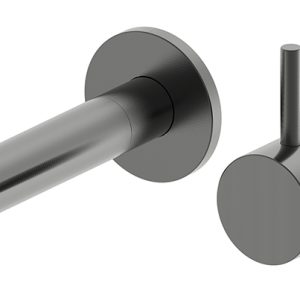 Style wastafelkraan inbouw gunmetal PVD