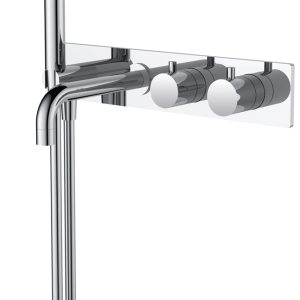 Style badthermostaat muur inbouw chroom