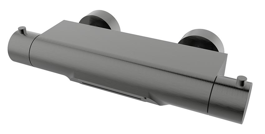 Style thermostatische badmengkraan waterval cooltouch gunmetal PVD