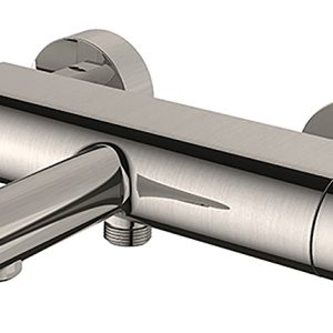 Style thermostatische badmengkraan cooltouch geborsteld staal PVD