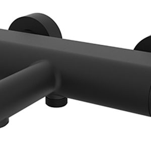 Style thermostatische badmengkraan cooltouch mat zwart