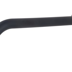 Slim 18mm uitloop rond 25cm 1/2" mat zwart