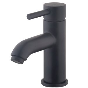Caral Cadans wastafelkraan laag mat zwart