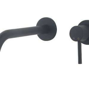 Slim Twenty eenhendel wastafel-afbouwdeel mat zwart