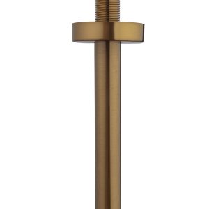 UniMatch douchearm met plafondbevestiging 15 cm geborsteld brons koper PVD