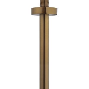 UniMatch douchearm met plafondbevestiging 20 cm geborsteld brons koper PVD