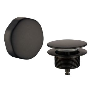 Doblar afbouwdeel badafvoer met overloop mat zwart