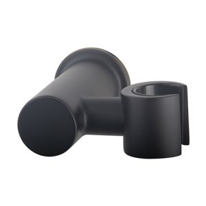 UniMatch wandhanddouchehouder kantelbaar mat zwart