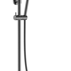 Ribbd thermostatische regendoucheset opbouw gunmetal PVD