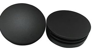 Caral afbouwdeel rond badafvoer met overloop en vulfunctie mat zwart