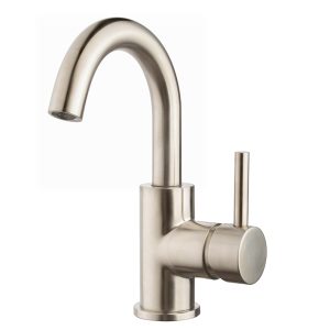 Caral wastafelkraan met draaibare uitloop geborsteld staal PVD