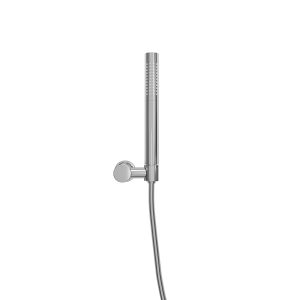 UniMatch handdoucheset met staafhanddouche 1 stand, doucheslang en wandhouder kantelbaar chroom
