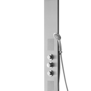 Ontario thermostatische douchekolom 150x22 cm RVS