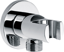 UniMatch wandaansluitbocht met handdouchehouder rond 1/2