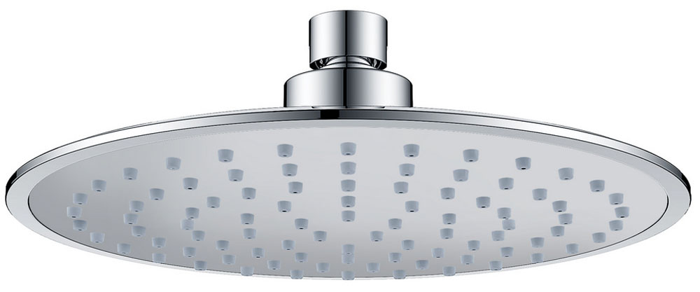 Hoofddouche rond 20 cm chroom/grijs