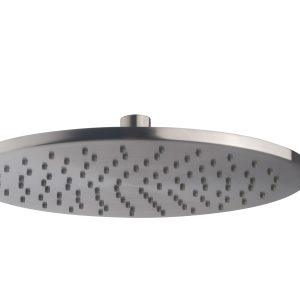 UniMatch hoofddouche rond 25 x 0,8 cm geborsteld staal PVD