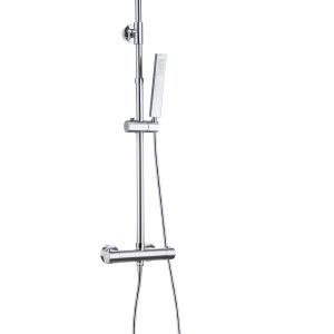 Twenty eco thermostatische regendoucheset opbouw vierkant chroom