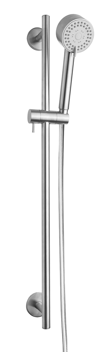 UniMatch Cadans glijstangset compleet met handdouche 3 standen à 8 cm chroom