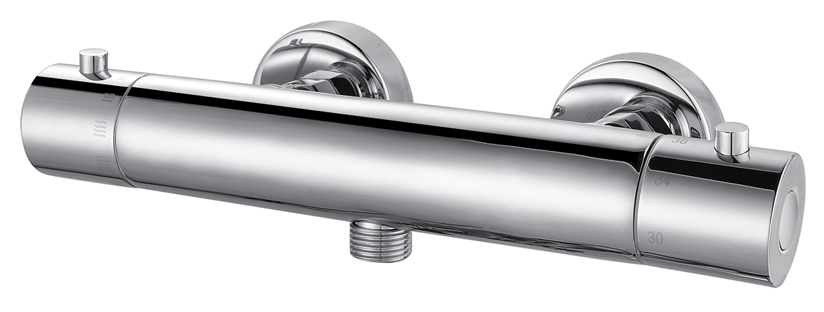 Rio thermostatische douchemengkraan 12 cm chroom