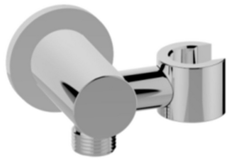 UniMatch wandaansluitbocht met kantelbare handdouchehouder rond 1/2