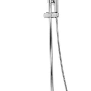 Caralda Eco thermostatische badmengkraan met regendoucheset opbouw chroom