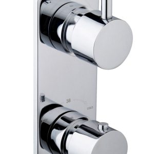 Rivaro inbouwthermostaat 2 weg chroom