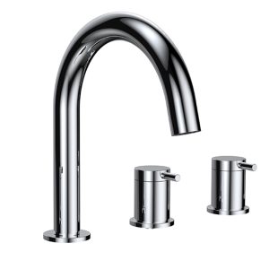 Caral badrandcombinatie 5 gats chroom