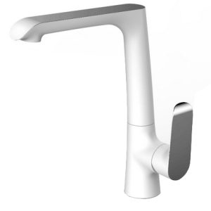 Tarma eenhendel keukenkraan wit/chroom