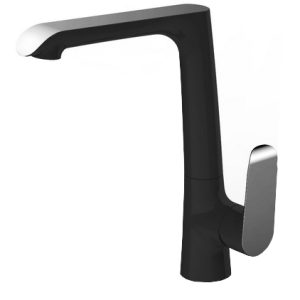 Tarma eenhendel keukenkraan zwart/chroom