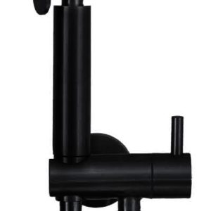 Tivaro bidetset met handdouche en doucheslang mat zwart