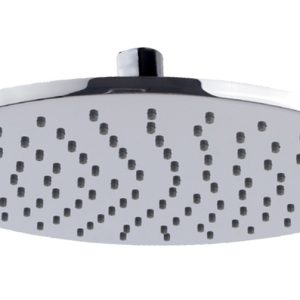 UniMatch hoofddouche rond 25 x 0,8 cm chroom