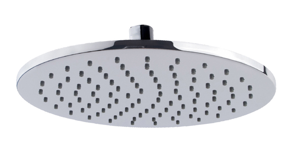 UniMatch hoofddouche rond 25 x 0,8 cm chroom