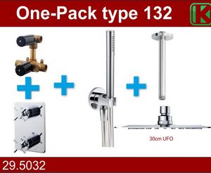 one-pack inbouwthermost.set type 132 CHR (30cm ufo)