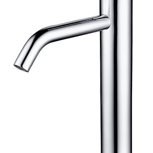 Ribbd XL wastafelkraan hoog chroom