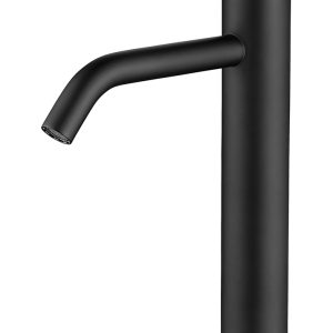 Ribbd XL wastafelkraan hoog mat zwart