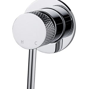 Ribbd douchemengkraan 1 weg inbouw chroom