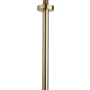 UniMatch douchearm met plafondbevestiging 30 cm geborsteld messing PVD