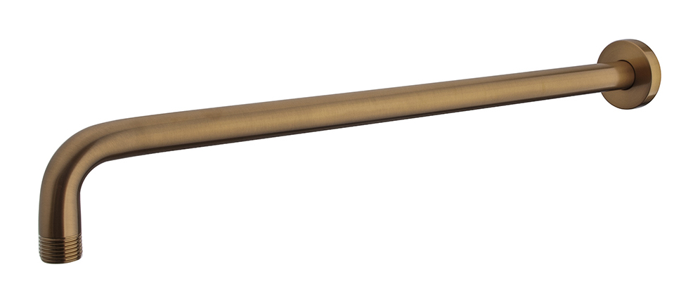 UniMatch douchearm met muurbevestiging 45 cm geborsteld brons koper PVD