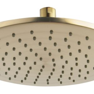 UniMatch hoofddouche rond 25 x 0,8 cm geborsteld messing PVD