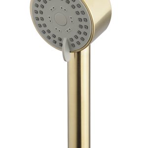 UniMatch Cadans handdouche 3 standen Ã 8 cm geborsteld messing PVD