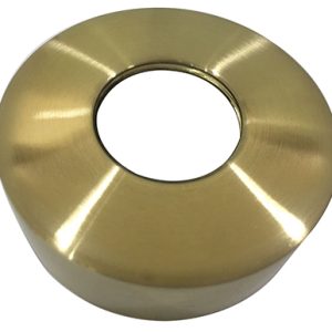 Caral/Cool touch rozet thermostatische badmengkraan geborsteld messing PVD