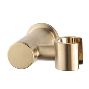 UniMatch wandhanddouchehouder kantelbaar geborsteld messing PVD