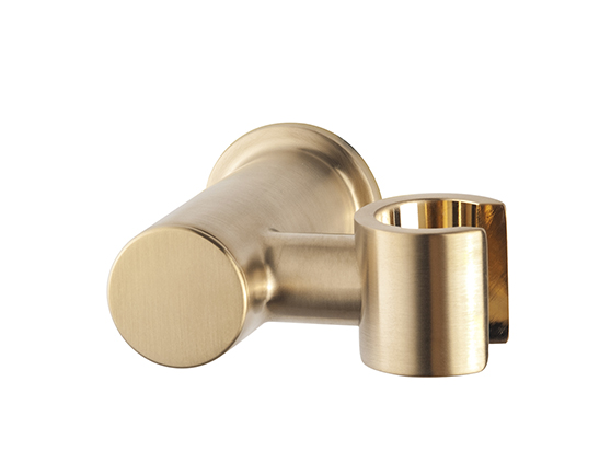 UniMatch wandhanddouchehouder kantelbaar geborsteld messing PVD