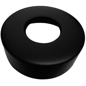 Caral rozet voor thermostatische regendoucheset opbouw mat zwart